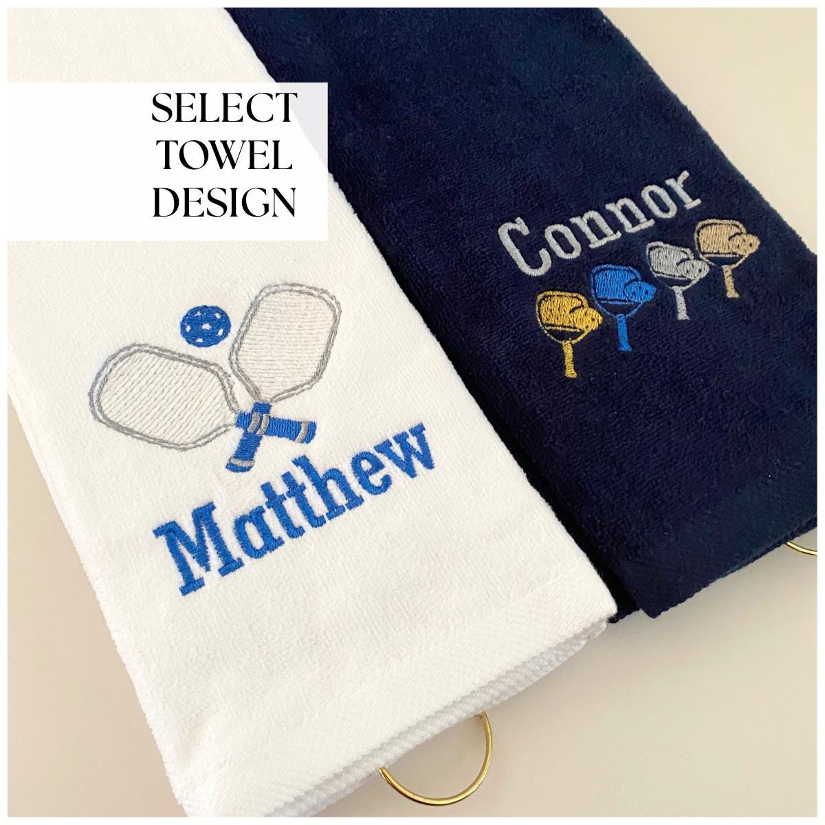 Pickleball Gift Men Gift Idea Holiday Coach Pickleball Towel Embroidered