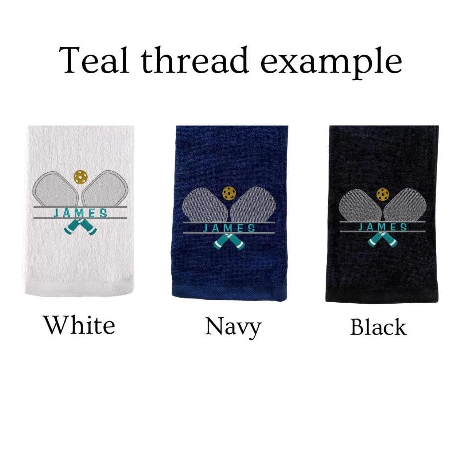 Pickleball Gift for Him Embroidered Pickleball Towel