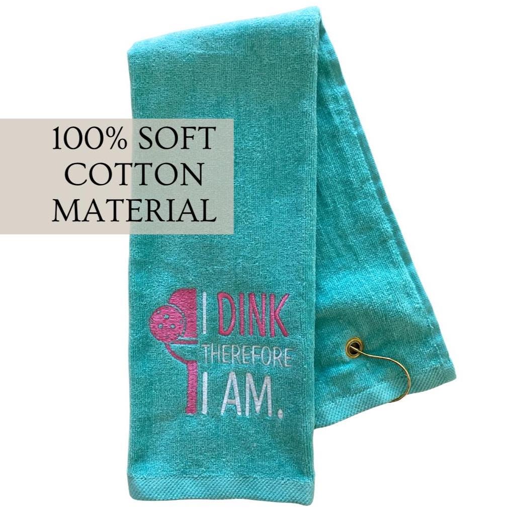 Pickleball Gifts Embroidered Pickleball Sweat Towel