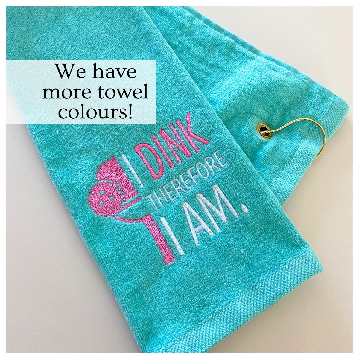 Pickleball Gifts Embroidered Pickleball Sweat Towel