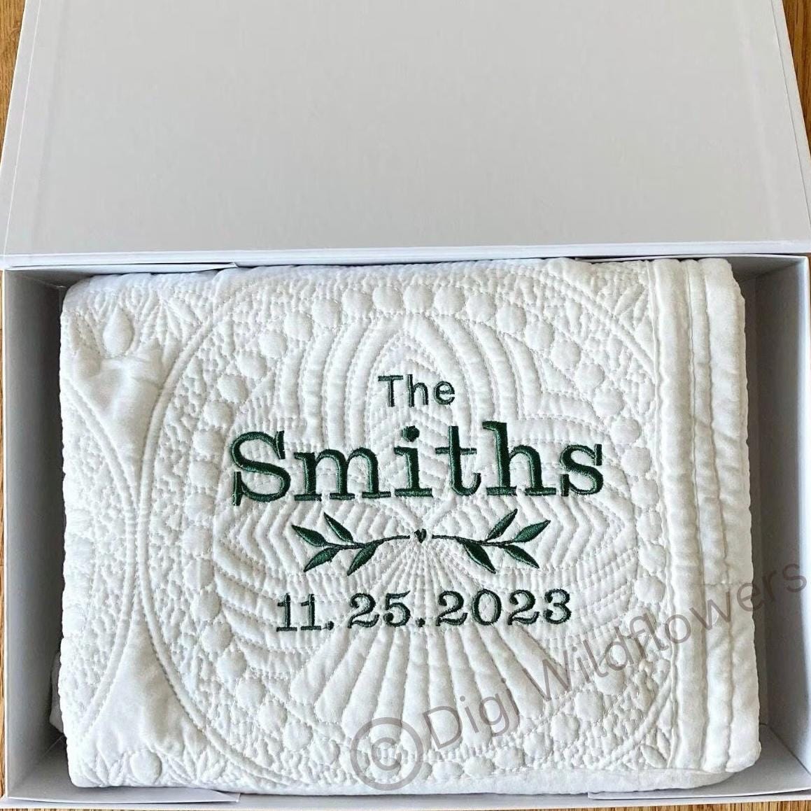 Wedding Gift Blanket Personalized Keepsake Blanket