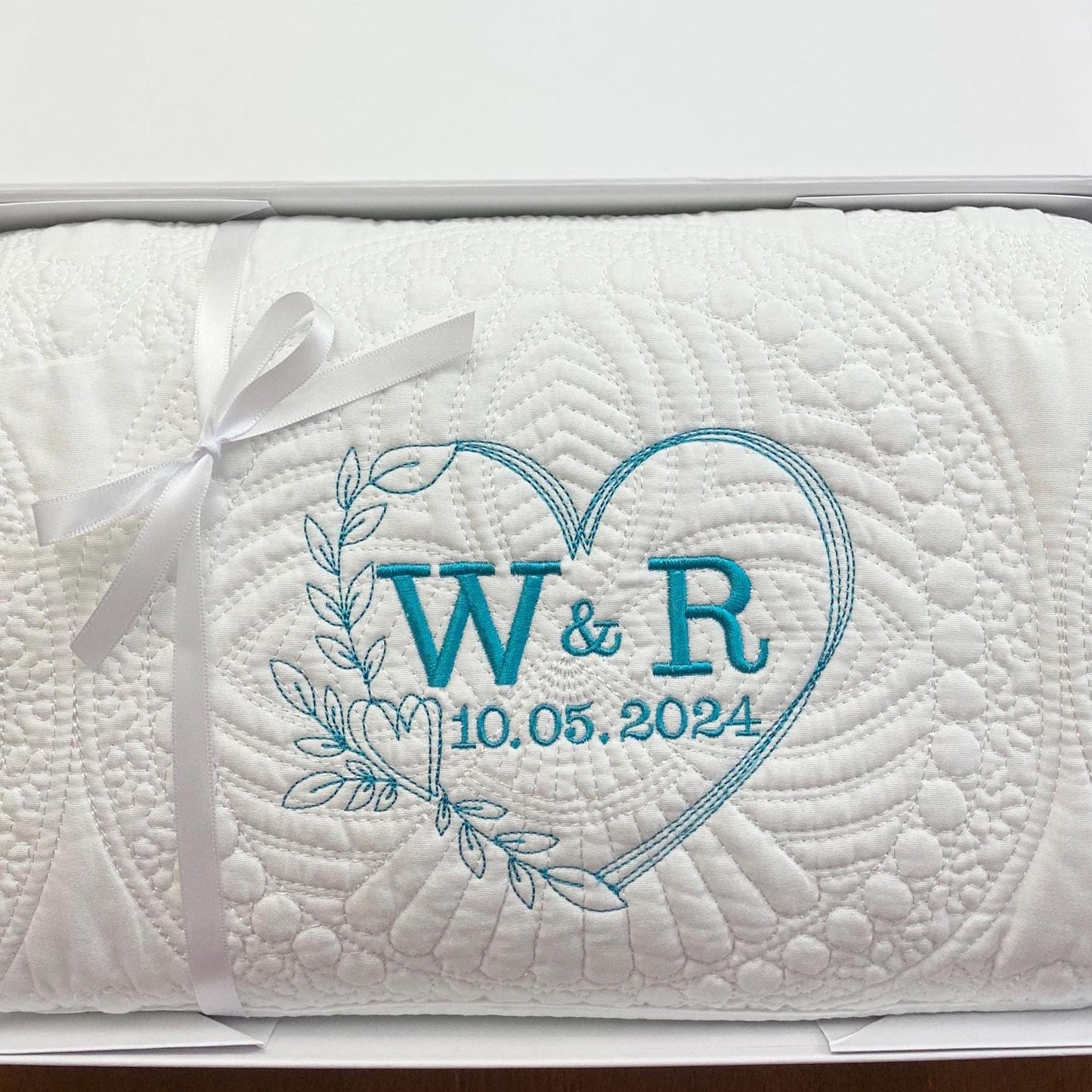 Wedding Gift Blanket Personalized Wedding Throw Monogrammed