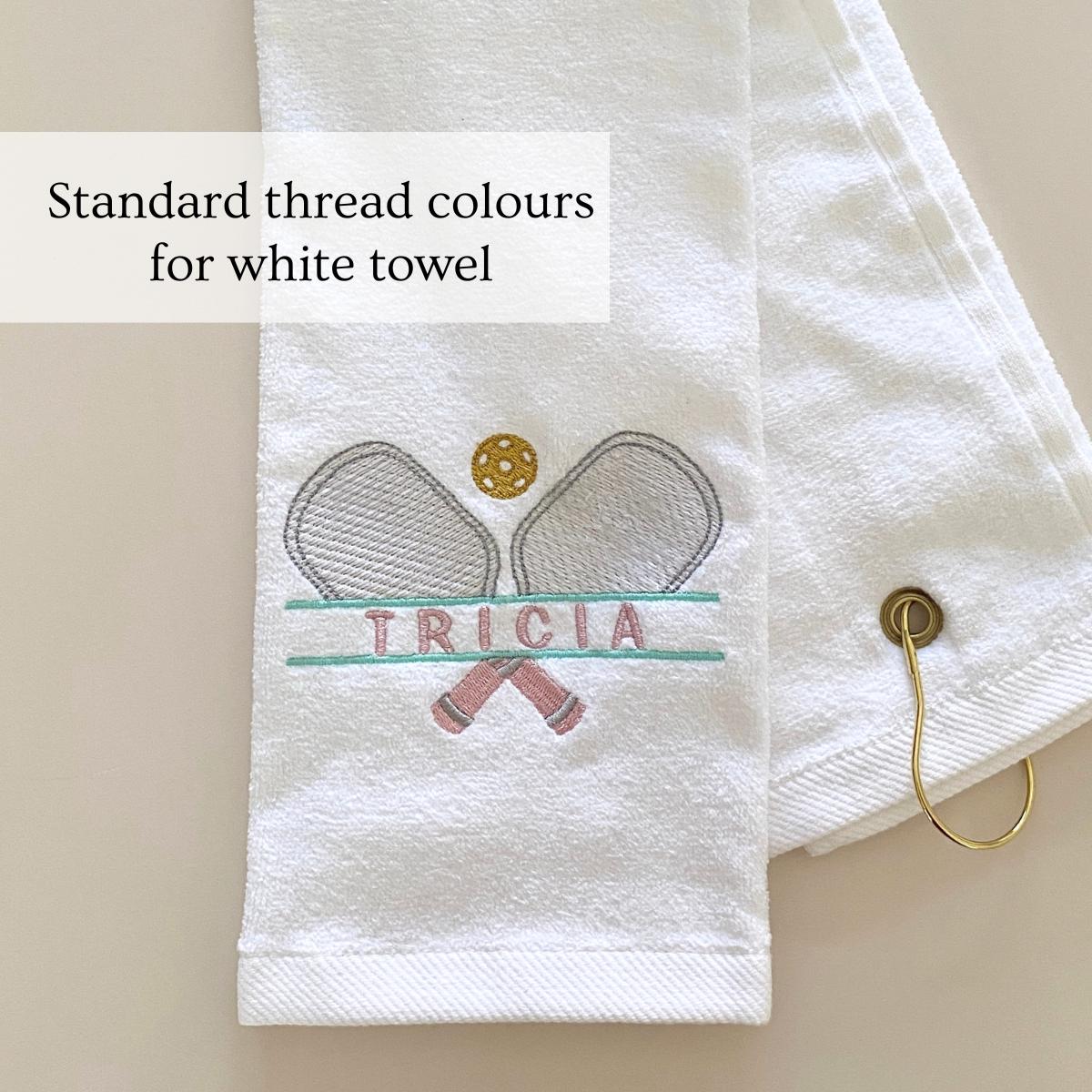 Pickleball Towel Gift Set Custom Towel with Visor Gift