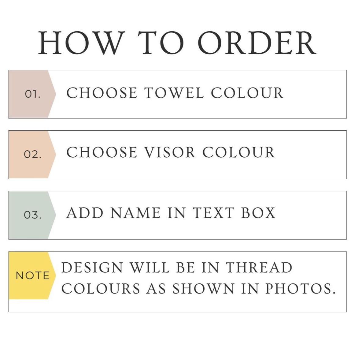 Pickleball Towel Gift Set Custom Towel with Visor Gift