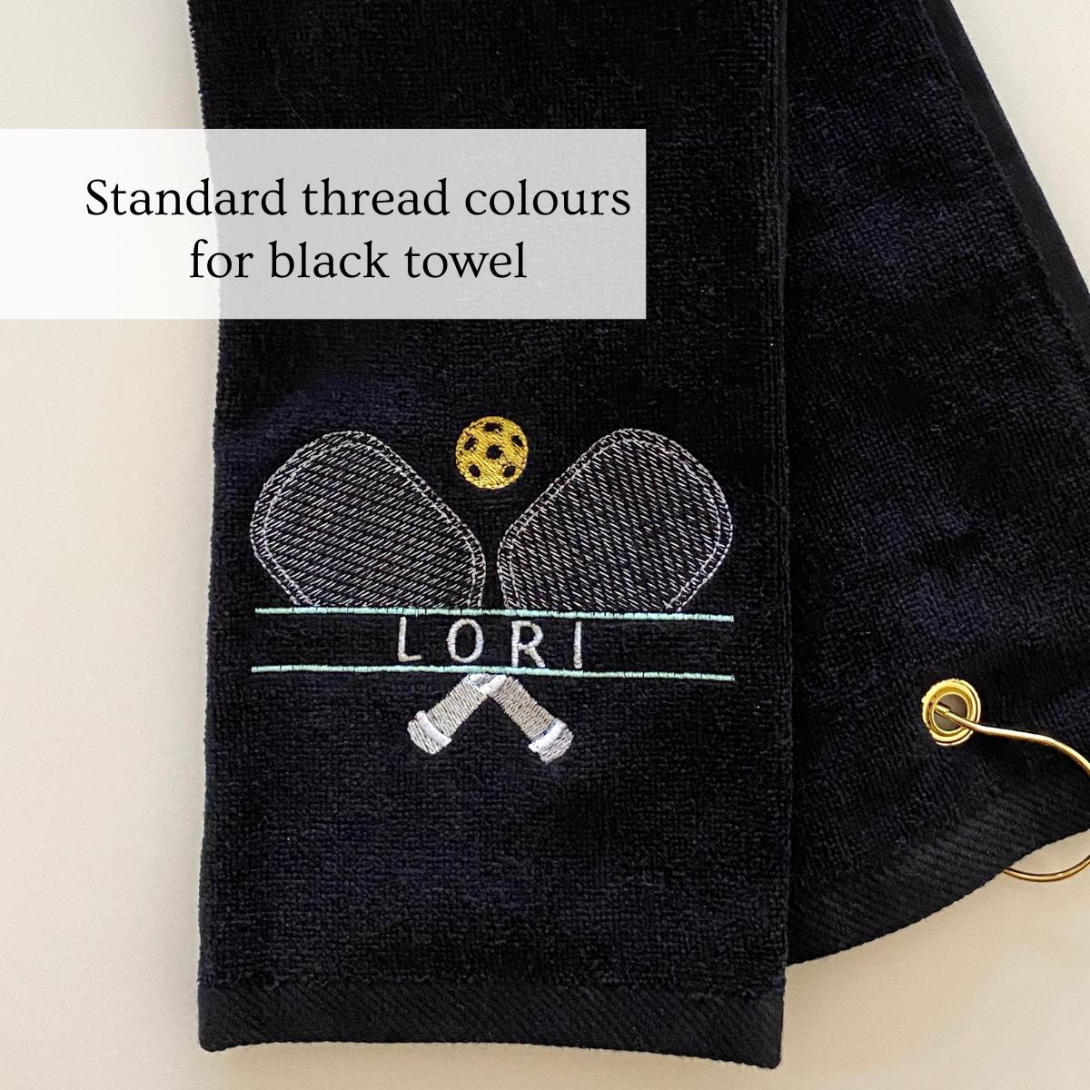 Pickleball Towel Gift Set Custom Towel with Visor Gift